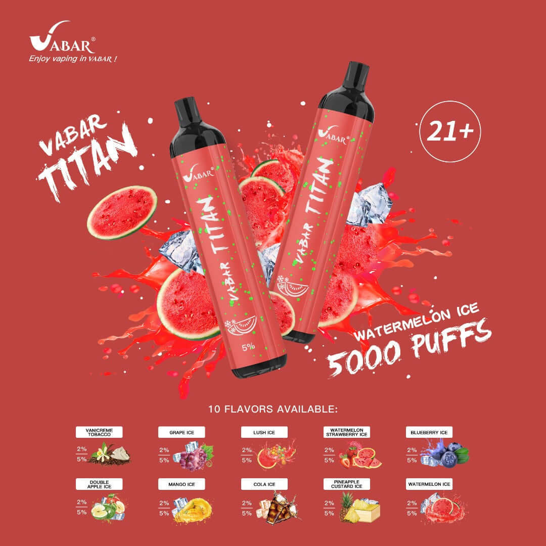 Vabar Titan Watermelon Ice Disposable Vape 5000 puffs