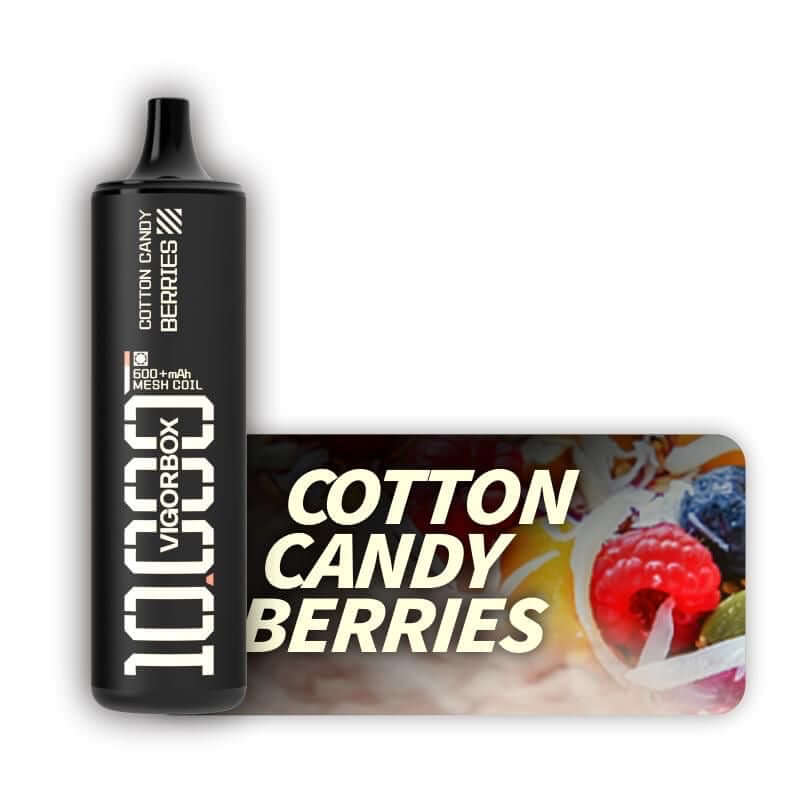 Vigorbox Cotton Candy Berries disposable vape 10000 puffs flavor