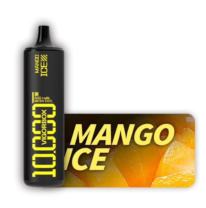 Vigorbox Mango Ice disposable vape 10000 puffs with mango ice flavor