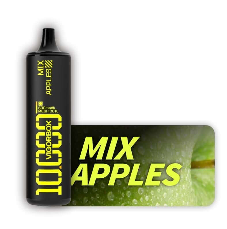 Vigorbox Mix Apples disposable vape 10000 puffs with mixed apple flavor