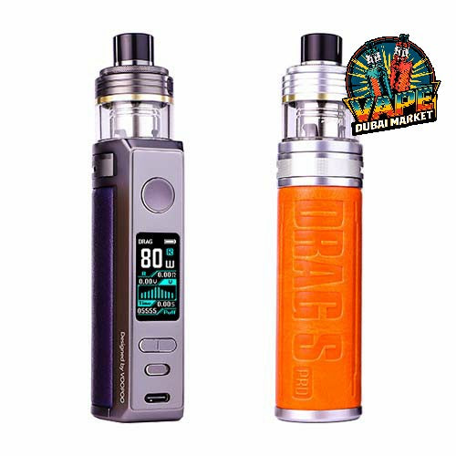 Voopoo Drag S Pro Pod Mod Kit black and orange color comparison