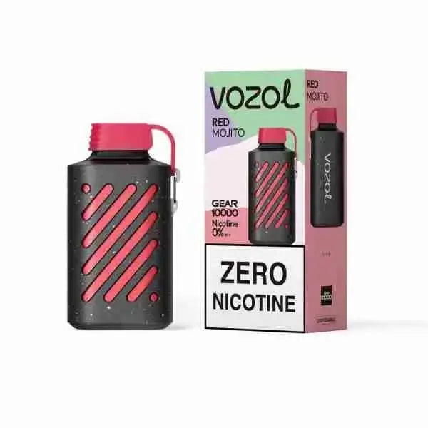 Vozol Gear 10000 Puffs RED Mojito disposable vape zero nicotine with box