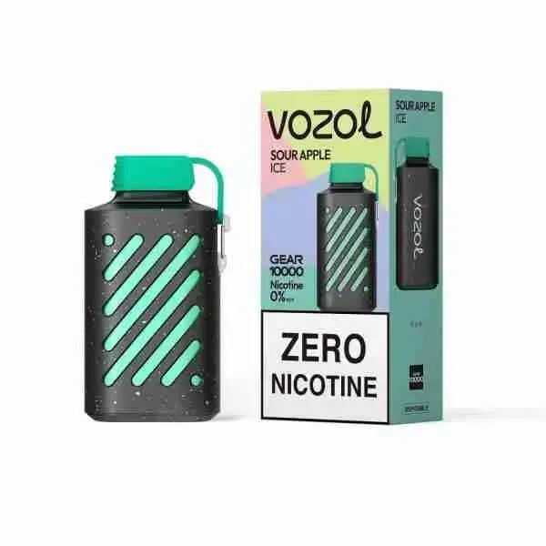 Vozol Gear 10000 Puffs Sour apple ice disposable vape zero nicotine with box