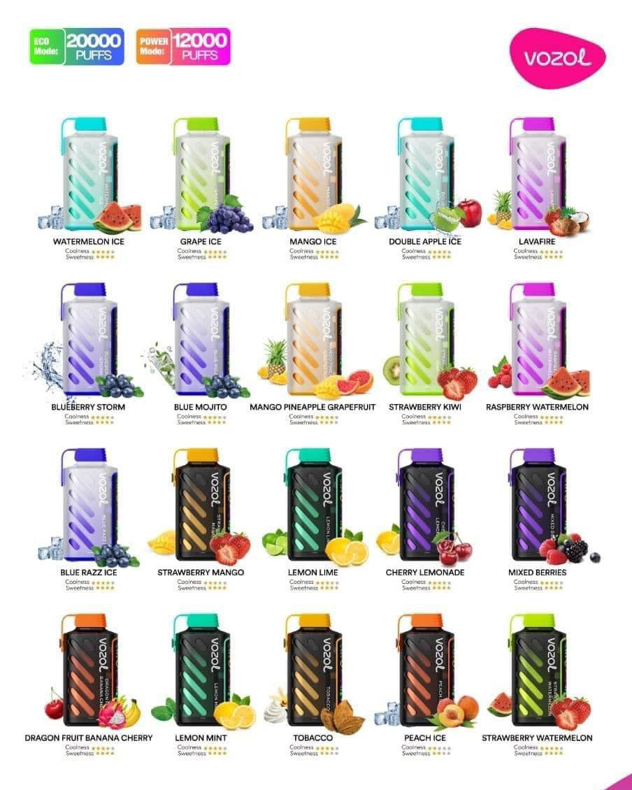 VOZOL Gear Power 20000 Puffs Dual Mode Vape 50mg in UAE VOZOL Gear Power 20000 Puffs Dual Mode Vape 50mg in UAE