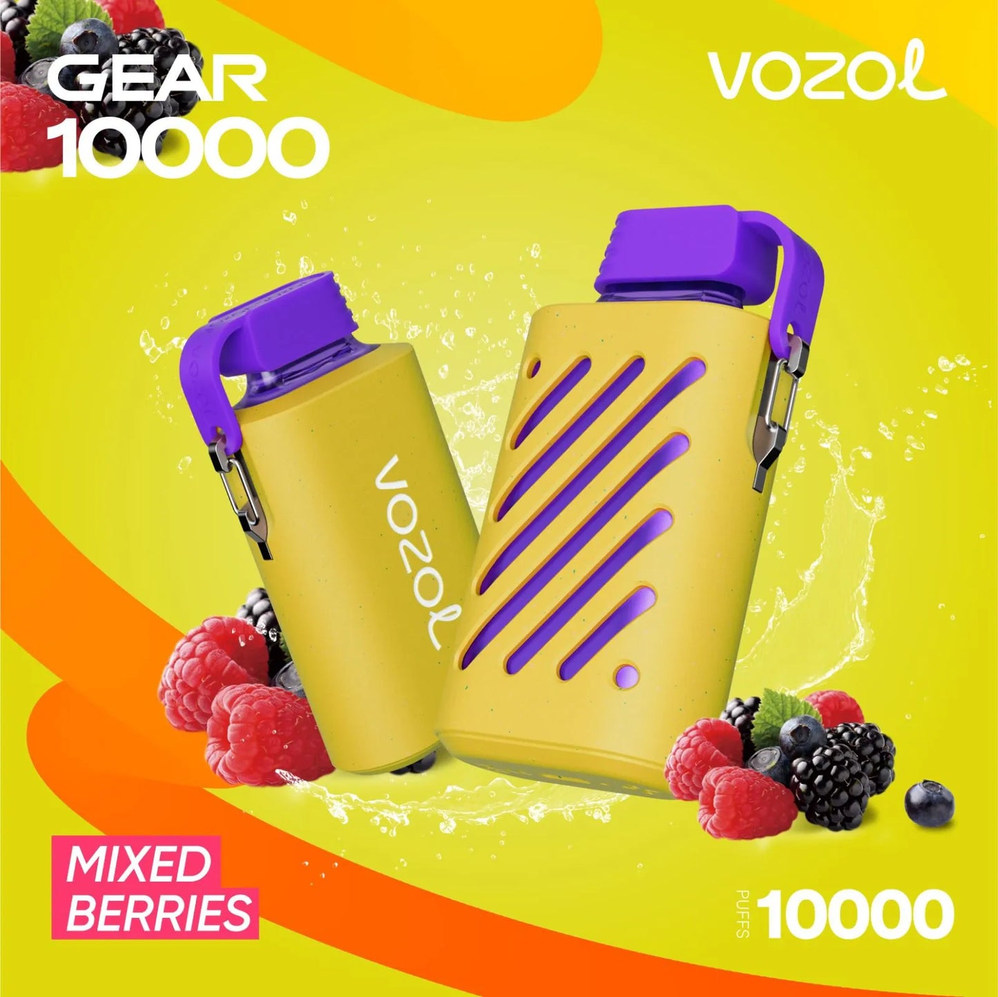 Vozol Gear Mixed Berries 10000 puffs disposable vape with berry flavor in UAE