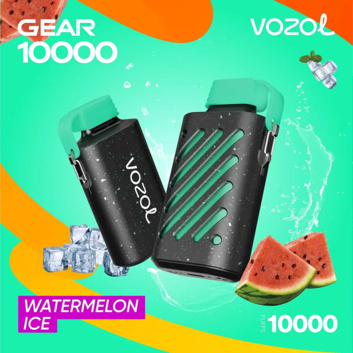 Vozol Gear Watermelon Ice 10000 puffs disposable vape with watermelon and ice flavor UAE