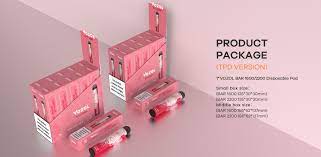 Vozol Lychee Ice vape product packaging display