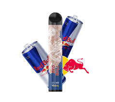 Vozol Red Bull vape with energy drink cans and logo