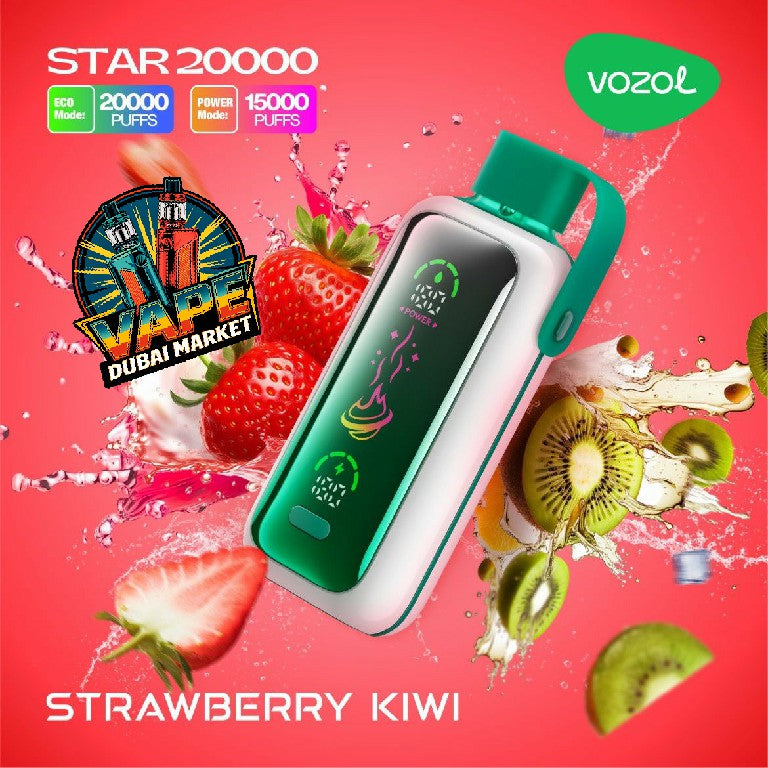 Vozol Star 20000 Puffs Strawberry Kiwi Disposable Vape Dubai – Fresh Fruit Vape