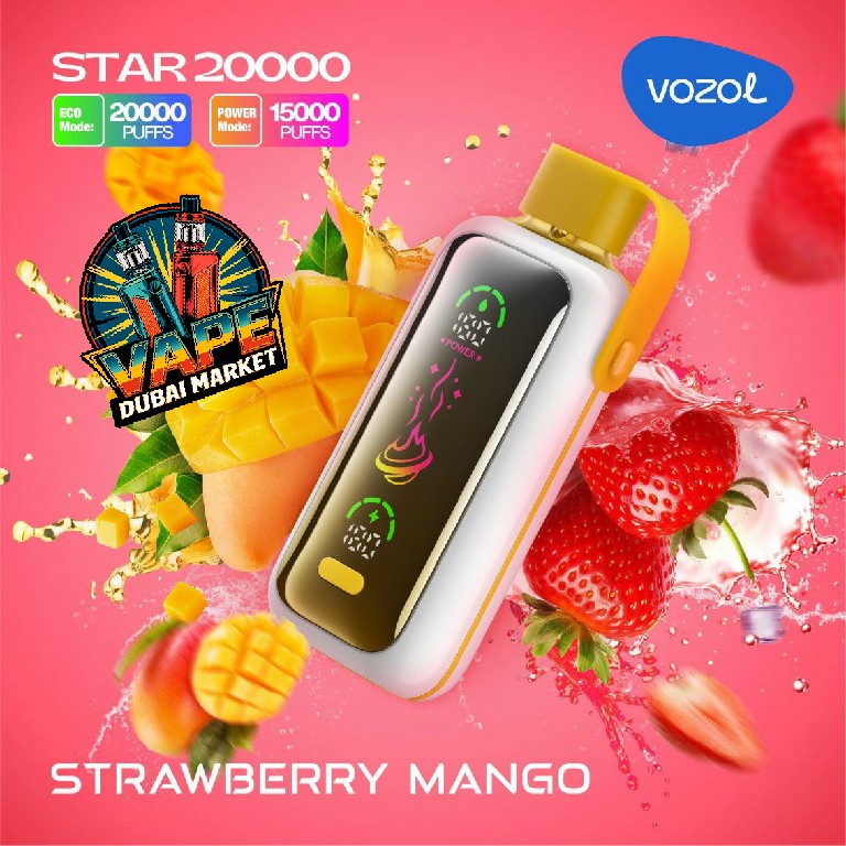 Vozol Star 20000 Puffs Strawberry Mango Disposable Vape Dubai – Fruity Vape
