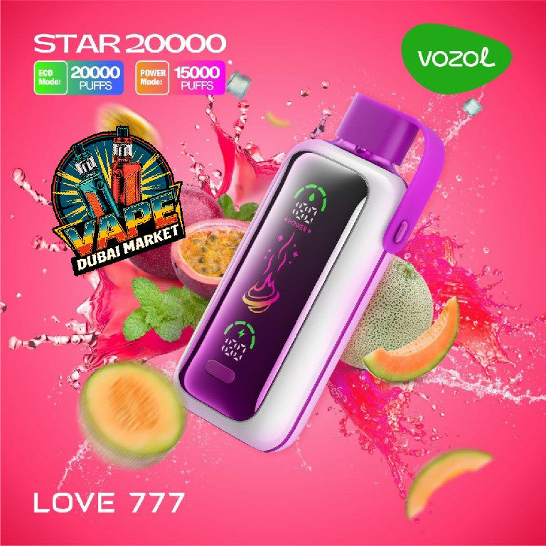 Vozol Star Love 777 disposable vape with dual modes and 650mAh rechargeable battery