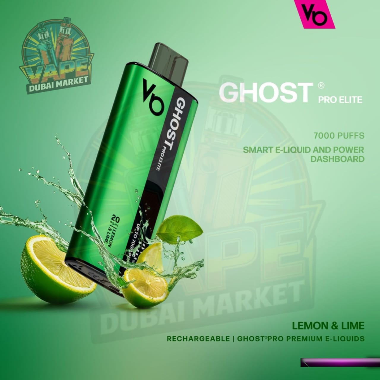 Ghost Pro Elite 7000 Puffs Disposable Vape in Dubai, UAE