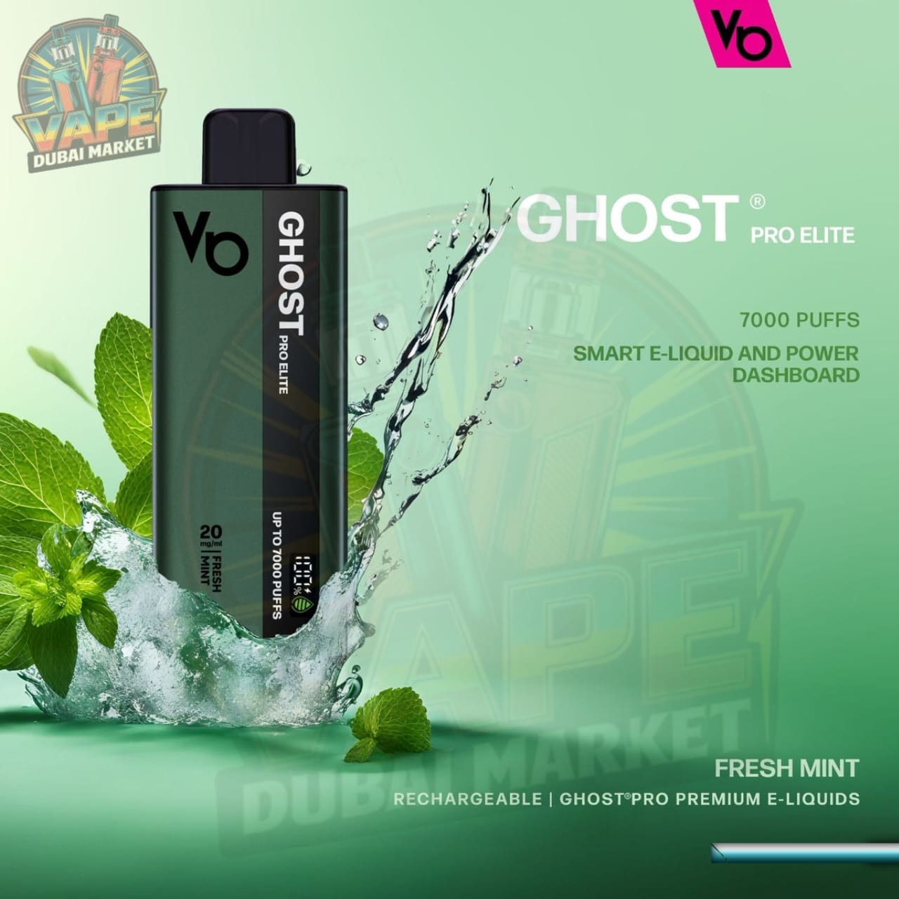 Ghost Pro Elite 7000 Puffs Disposable Vape in Dubai, UAE