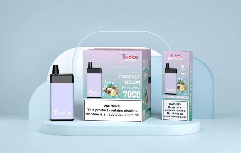 Yuoto Coconut Melon disposable vape 7000 puffs with coconut melon flavor 5% nicotine