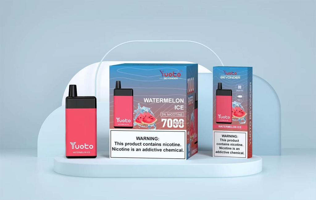 Yuoto Watermelon Ice disposable vape 7000 puffs with watermelon ice flavor 5% nicotine