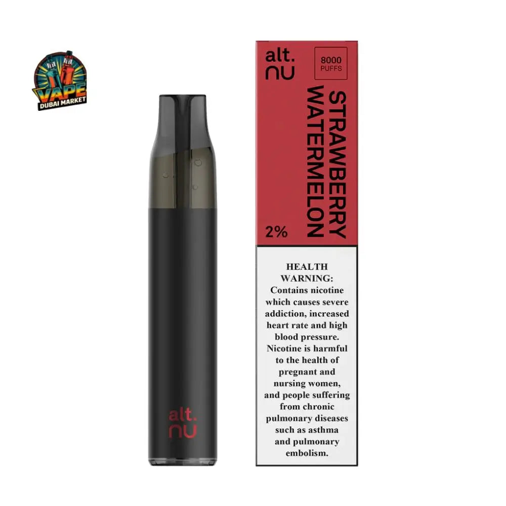 Alt Nu Bright Tobacco 8000 Puffs Disposable Vape Strawberry Watermelon Flavour