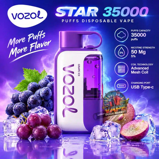 Vozol Star 35000 Puffs Disposable Vape 50mg In UAE