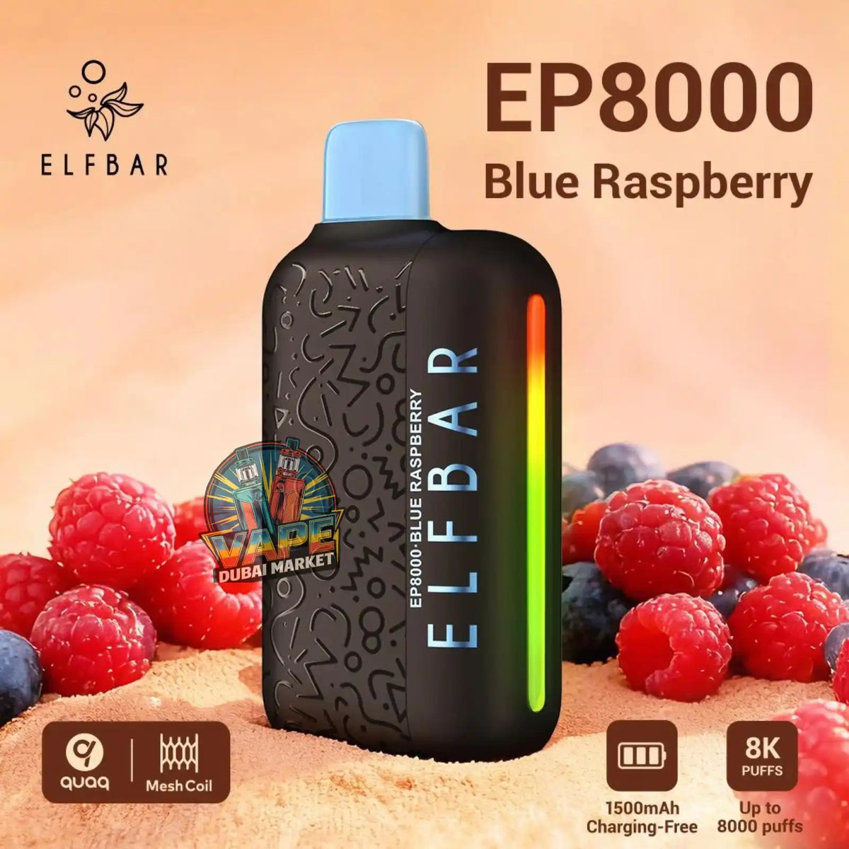 ELF Bar EP8000 Puffs Disposable Vape in Dubai