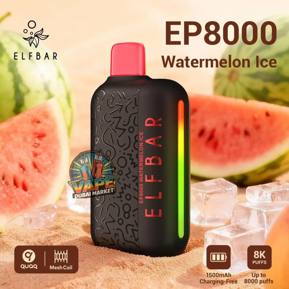 ELF Bar EP8000 Puffs Disposable Vape in Dubai