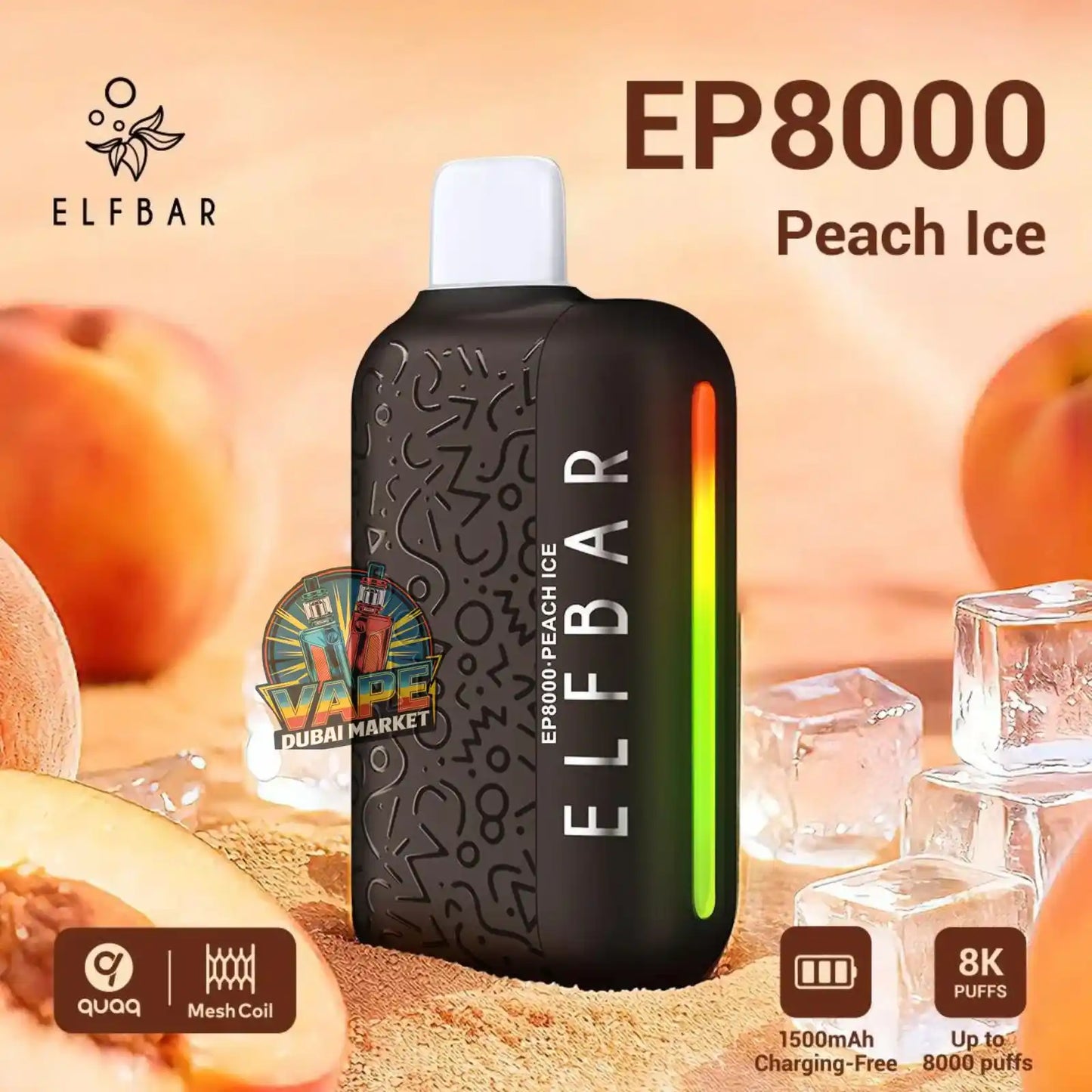 ELF Bar EP8000 Puffs Disposable Vape in Dubai
