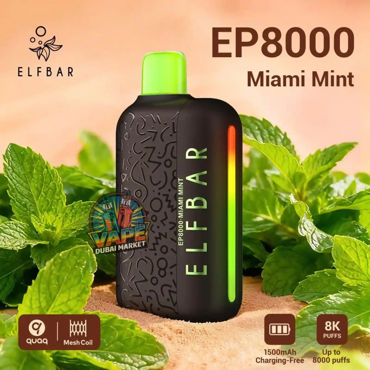 ELF Bar EP8000 Puffs Disposable Vape in Dubai