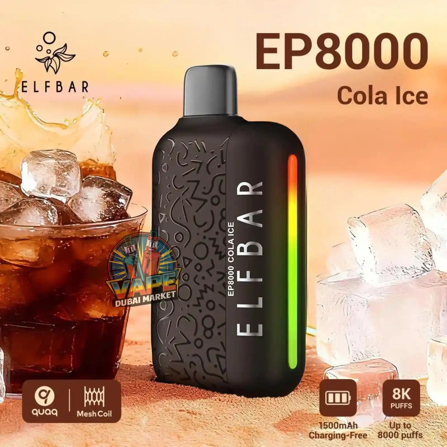 ELF Bar EP8000 Puffs Disposable Vape in Dubai