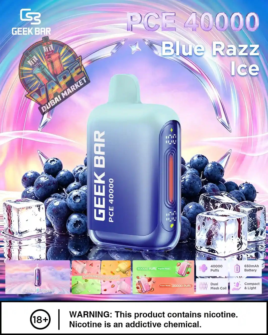 GEEK BAR PCE 40000 Puffs 50mg Disposable Vape