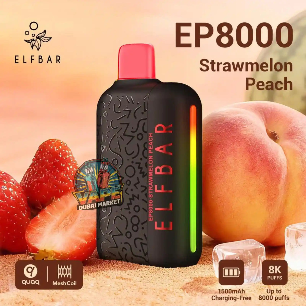 ELF Bar EP8000 Puffs Disposable Vape in Dubai