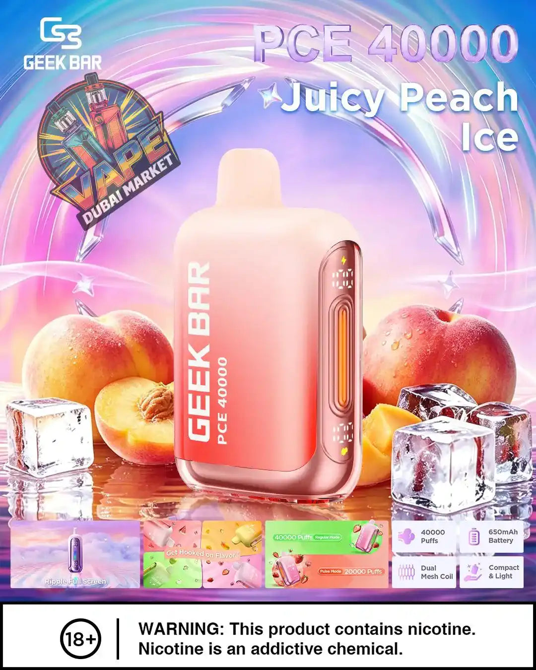 GEEK BAR PCE 40000 Puffs 50mg Disposable Vape