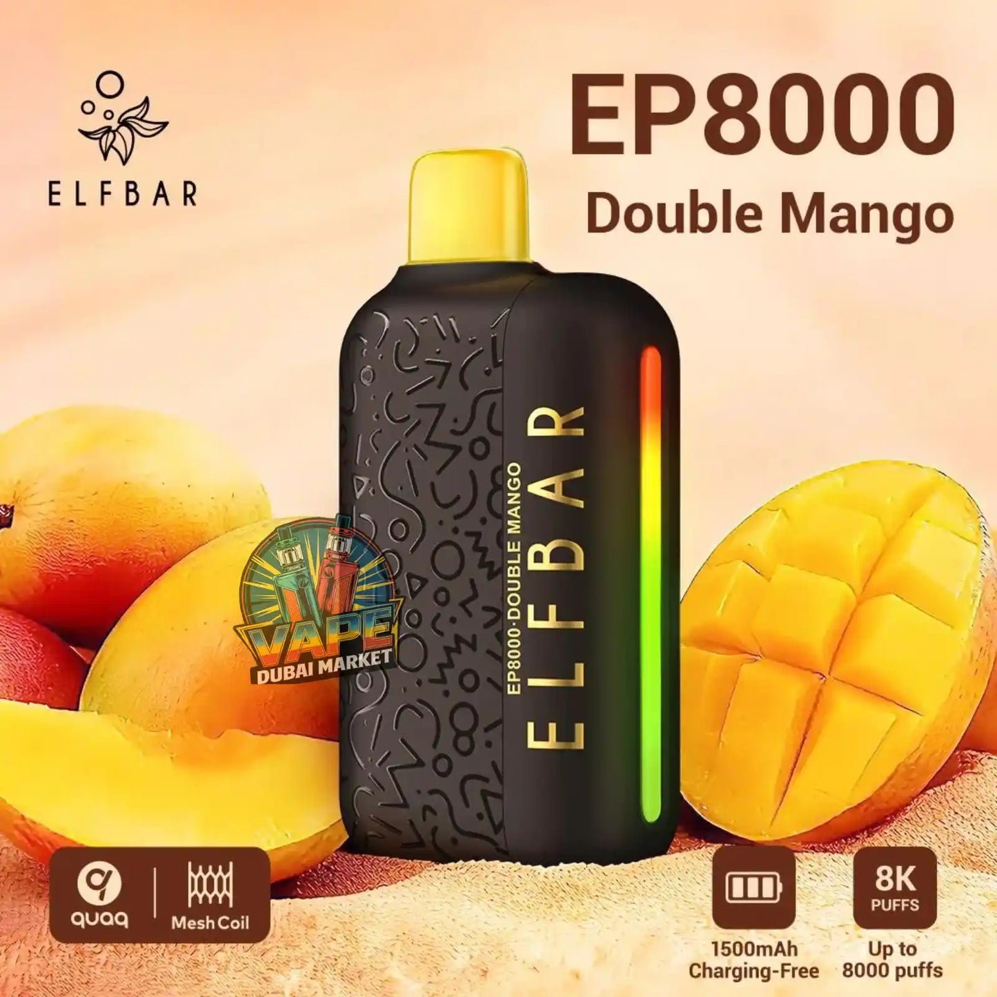 ELF Bar EP8000 Puffs Disposable Vape in Dubai