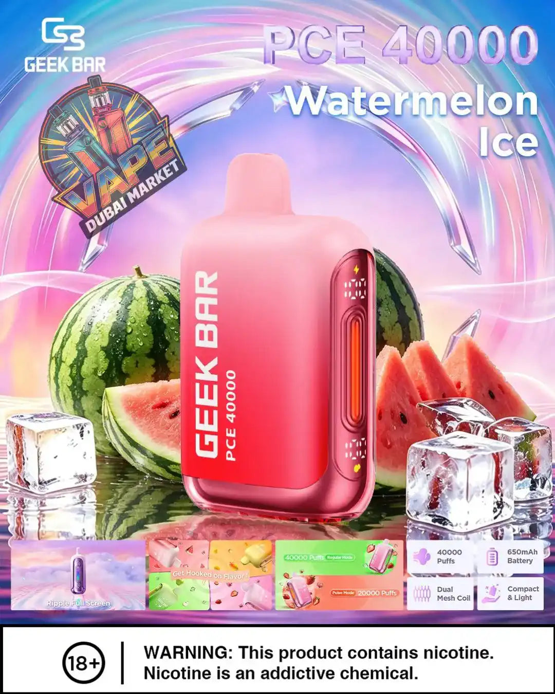 GEEK BAR PCE 40000 Puffs 50mg Disposable Vape