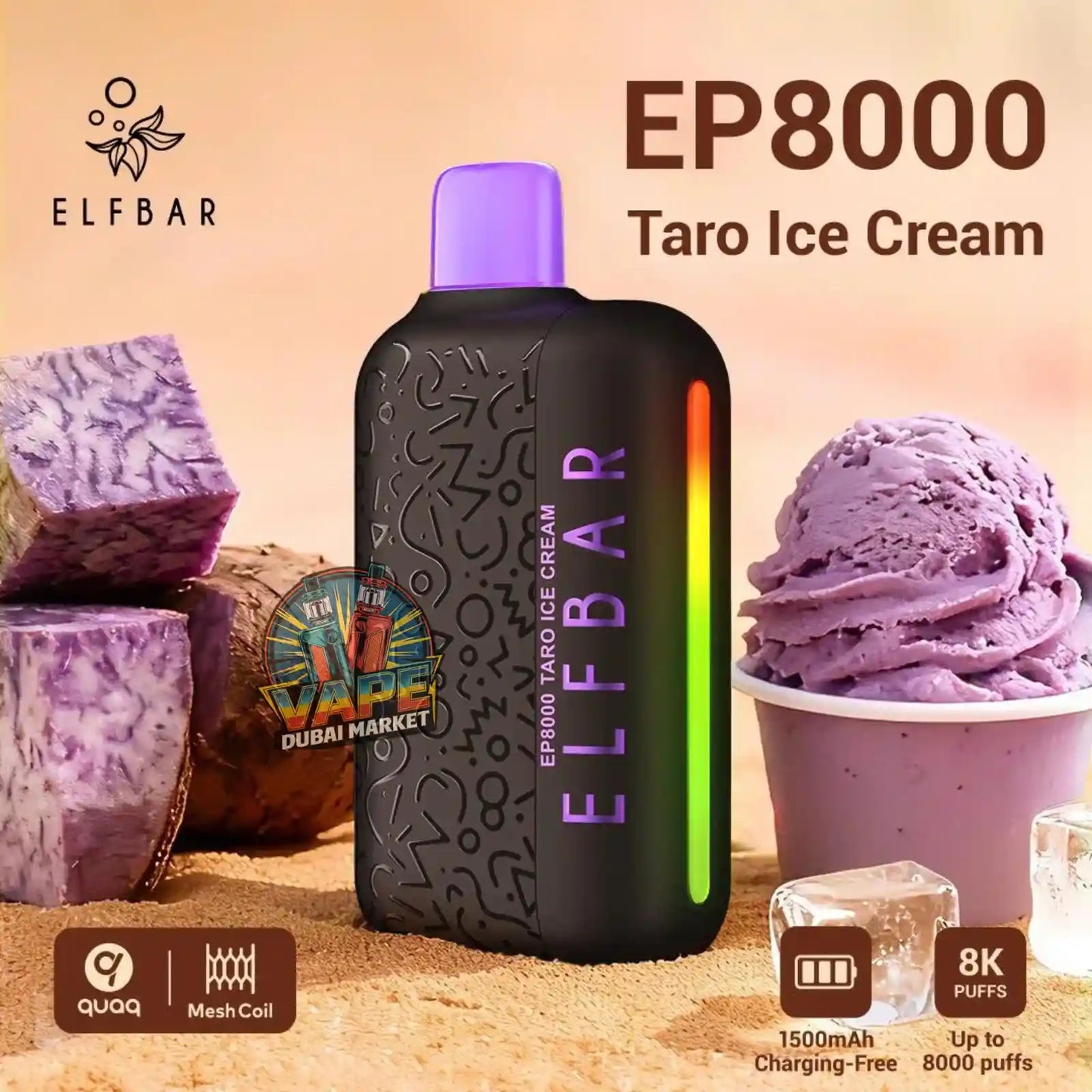 ELF Bar EP8000 Puffs Disposable Vape in Dubai