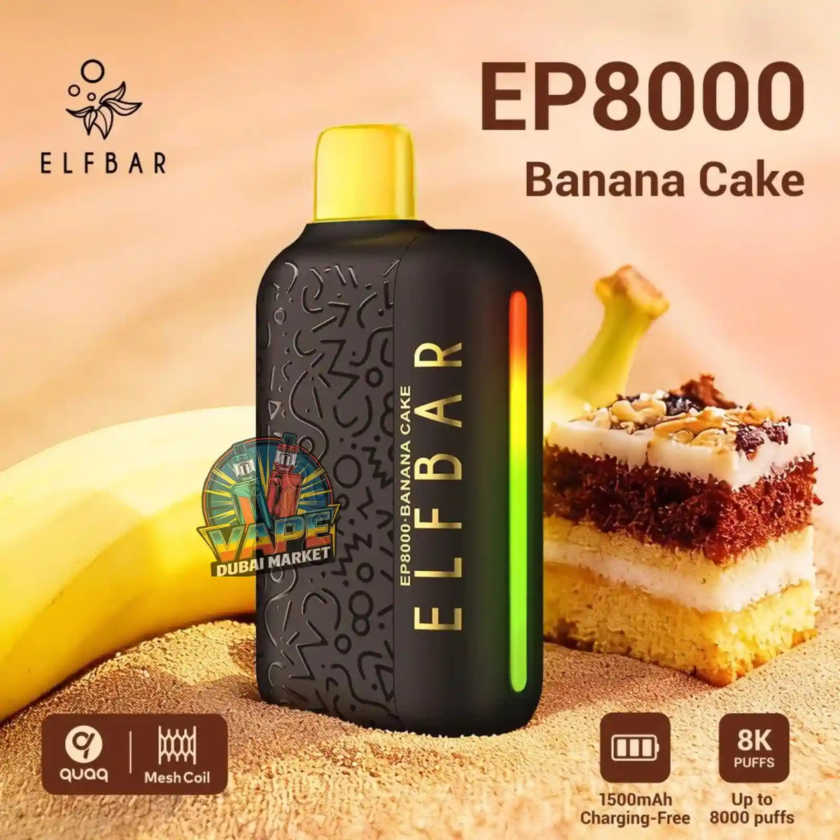 ELF Bar EP8000 Puffs Disposable Vape in Dubai