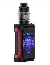 Aegis X Zeus Kit 200W vape mod with red accent and Zeus tank