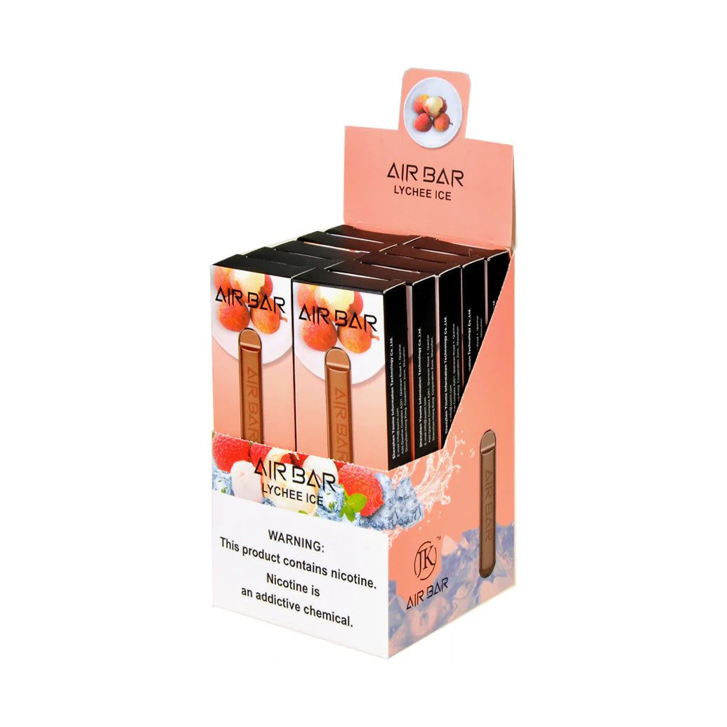 Air Bar Lychee Ice disposable vape display pack for sale in UAE