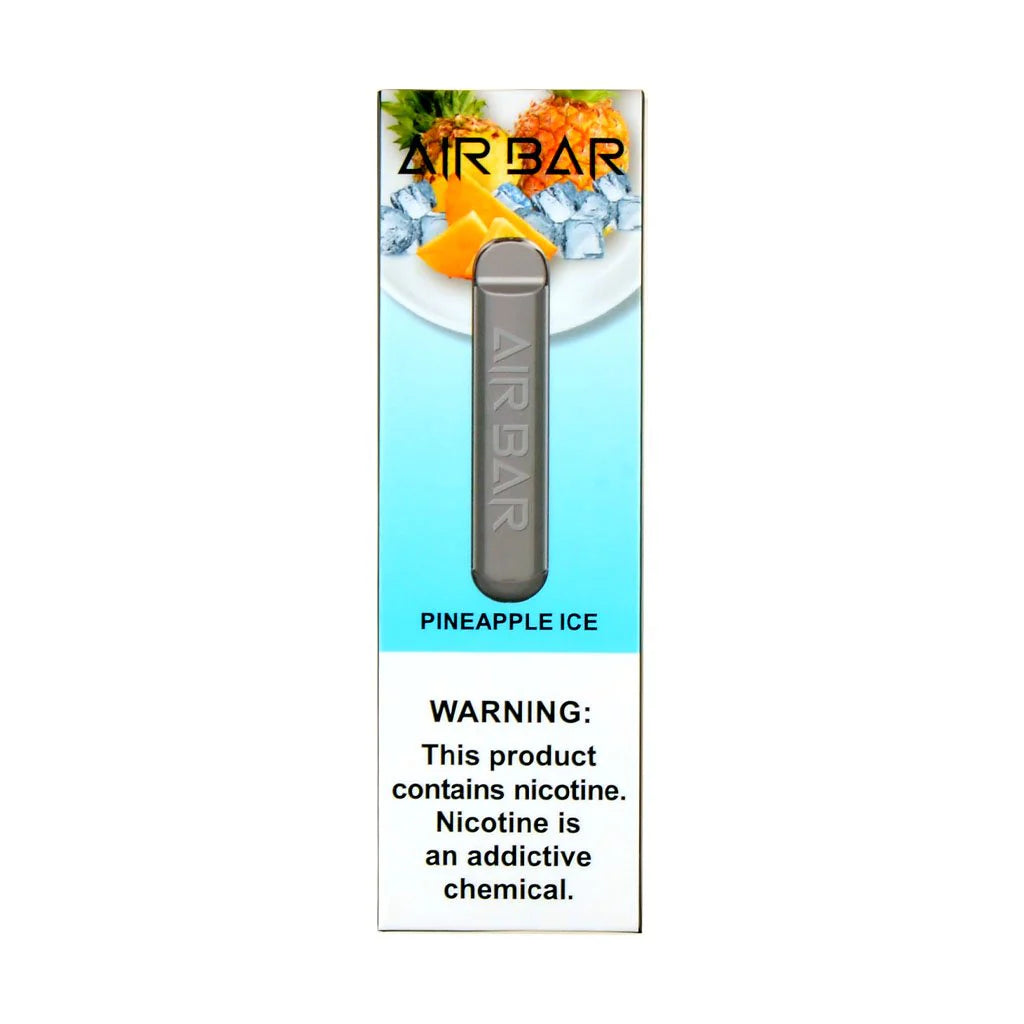 Air Bar Pineapple Ice disposable vape flavor packaging in UAE