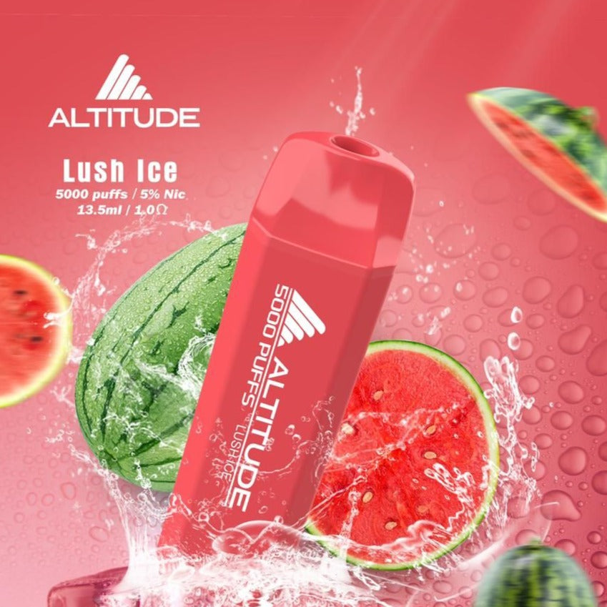Altitude Lush Ice – 5000 puffs disposable vape with lush ice flavor and watermelon