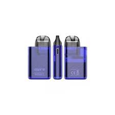 Aspire Minican Plus pod kit 8000 puffs blue device three angles