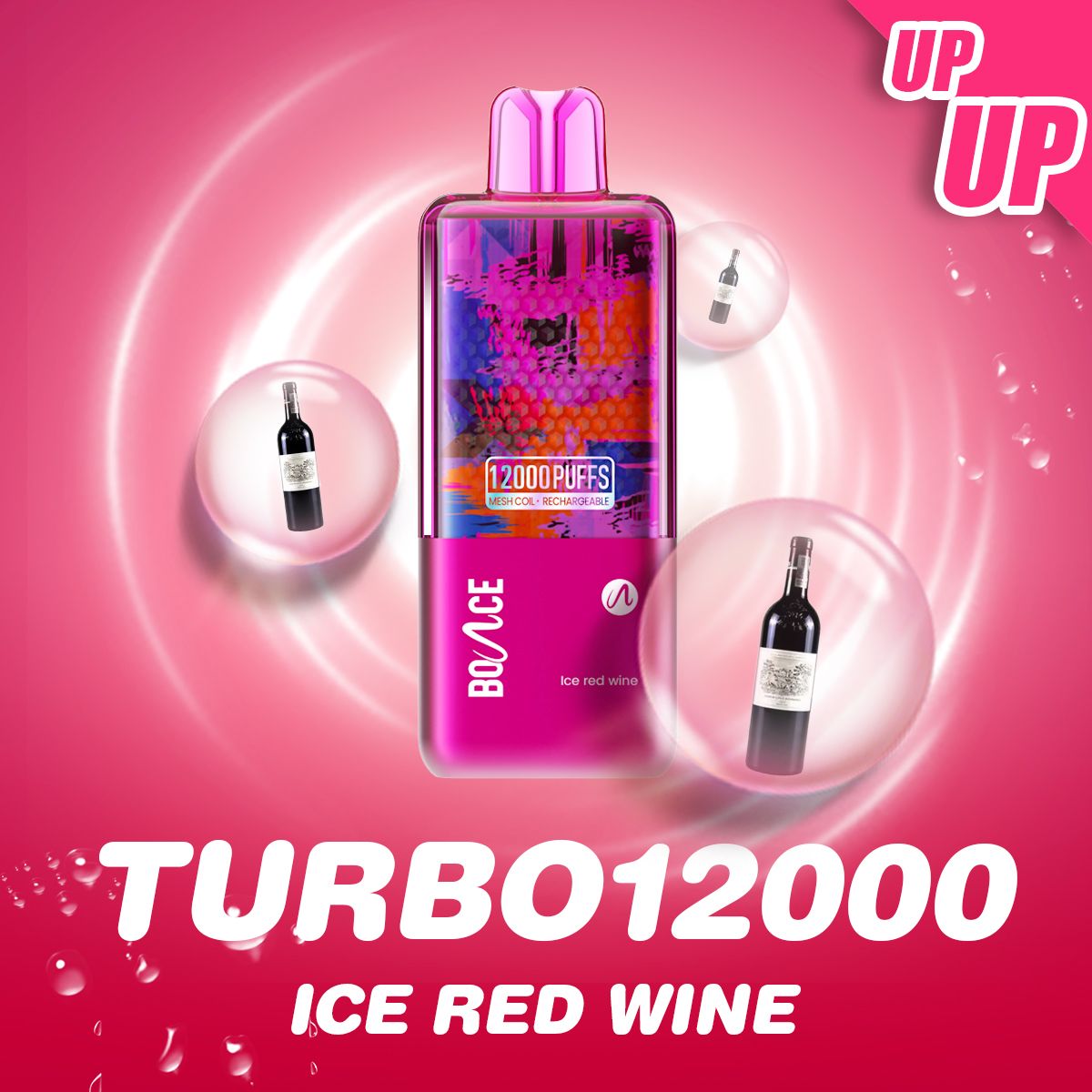 Bounce Turbo 12000 Ice Red Wine – disposable vape with ice red wine flavor
