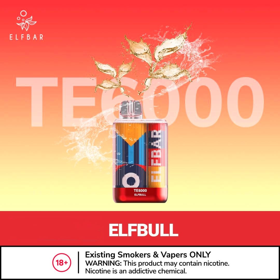ELF BAR TE6000 Disposable Vape with Elfbull Flavor