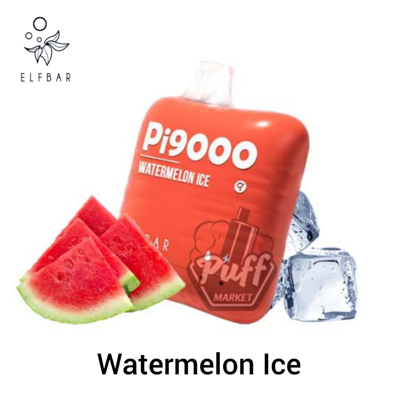 ElfBar Pi9000 Disposable Vape with Watermelon Ice Flavor