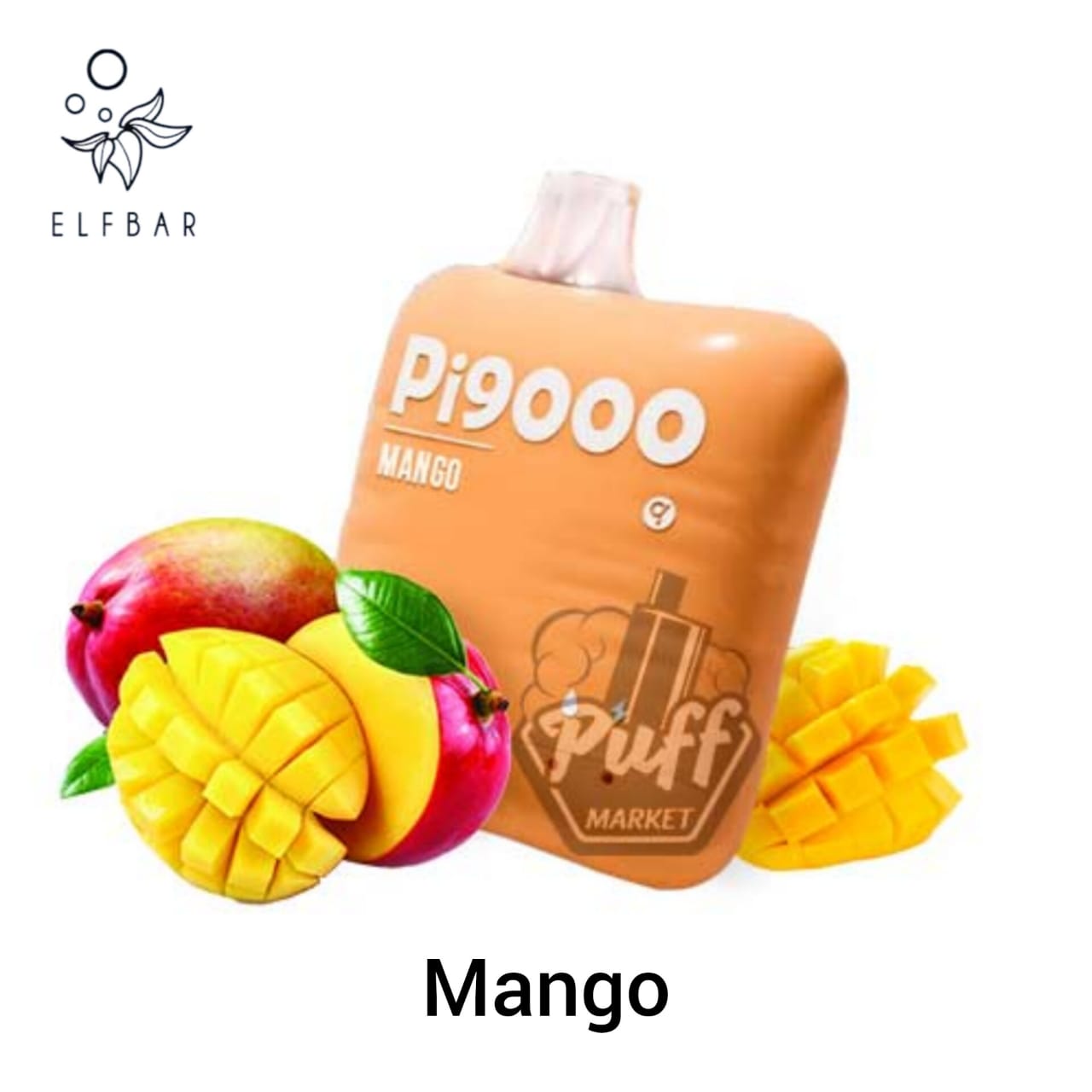 ElfBar Pi9000 Disposable Vape with mango flavor