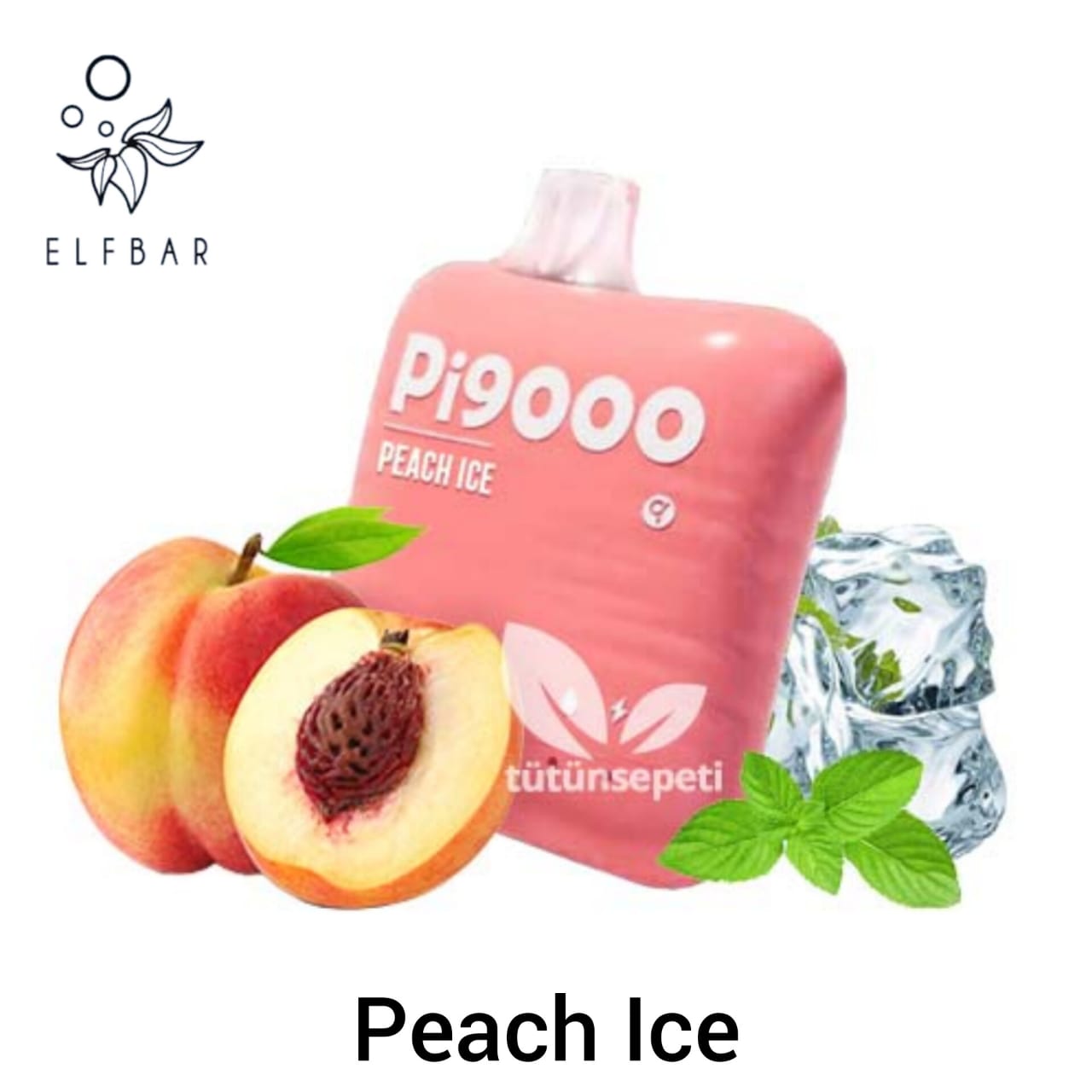 ElfBar Pi9000 Disposable Vape with peach ice