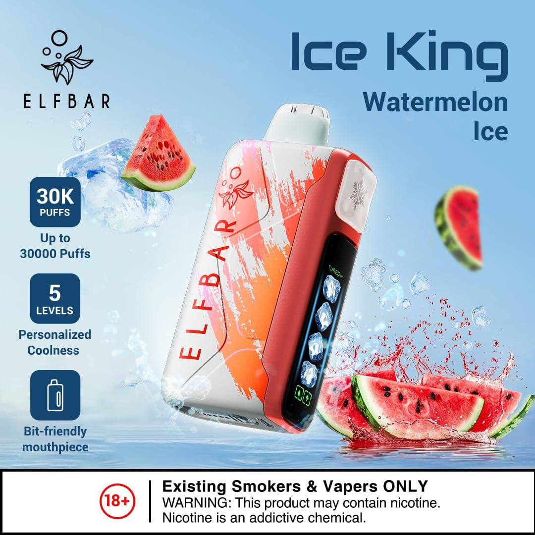 Elf Bar Ice King Watermelon Ice disposable vape 30000 puffs