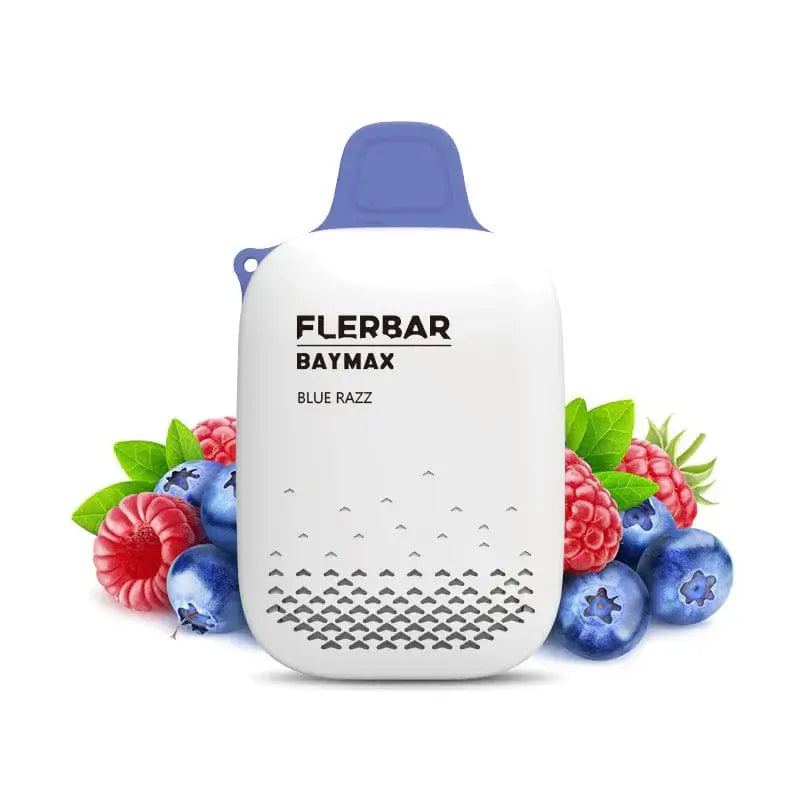 Flerbar Baymax Blue Razz 3500 zero nicotine disposable vape
