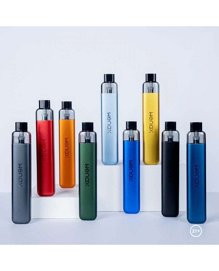 GeekVape Wenax K1 Pod Kit multiple color options, slim portable vape devices