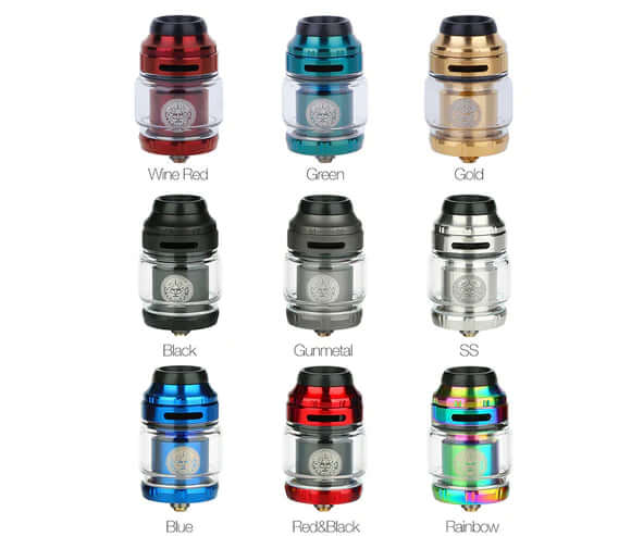Geekvape ZX RTA 2ml 4.5ml tank atomizer all colors wine red green gold black UAE