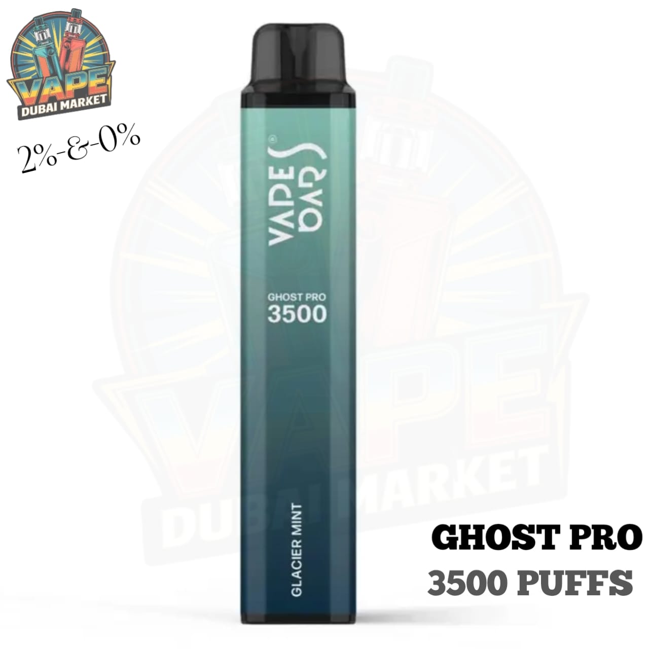 Ghost Pro 3500 Glacier Mint – disposable vape with glacier mint flavor