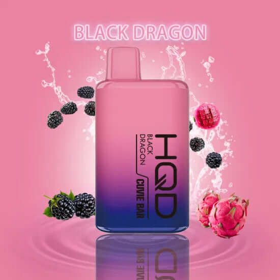 HQD Cuvie Bar 7000 puff Disposable pod Device with Black Dragon flavor