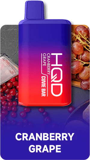HQD Cuvie Bar 7000 puff Disposable pod Device with Cranberry Grape flavor